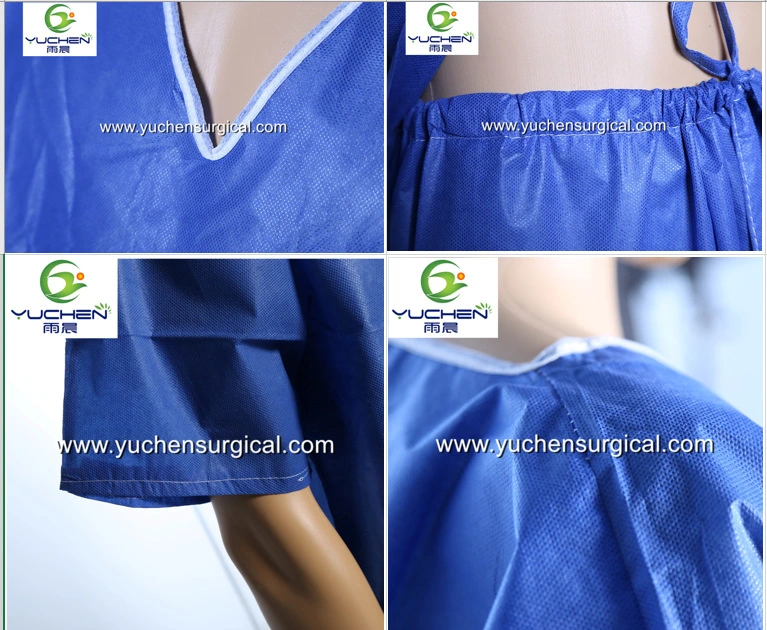 Top Quality Disposable Hospital Doctors Patient Uniform Medical V-Neck Scrub Suit