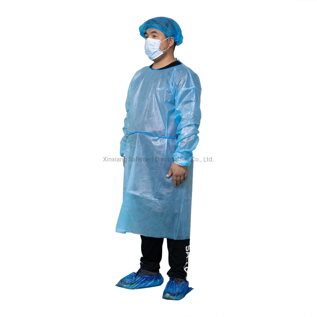 Medical Surgical Gown Sterile Surgeon Reinforced Leve 3 Non Woven Fabric Sterile 45g CE Surgical Gown