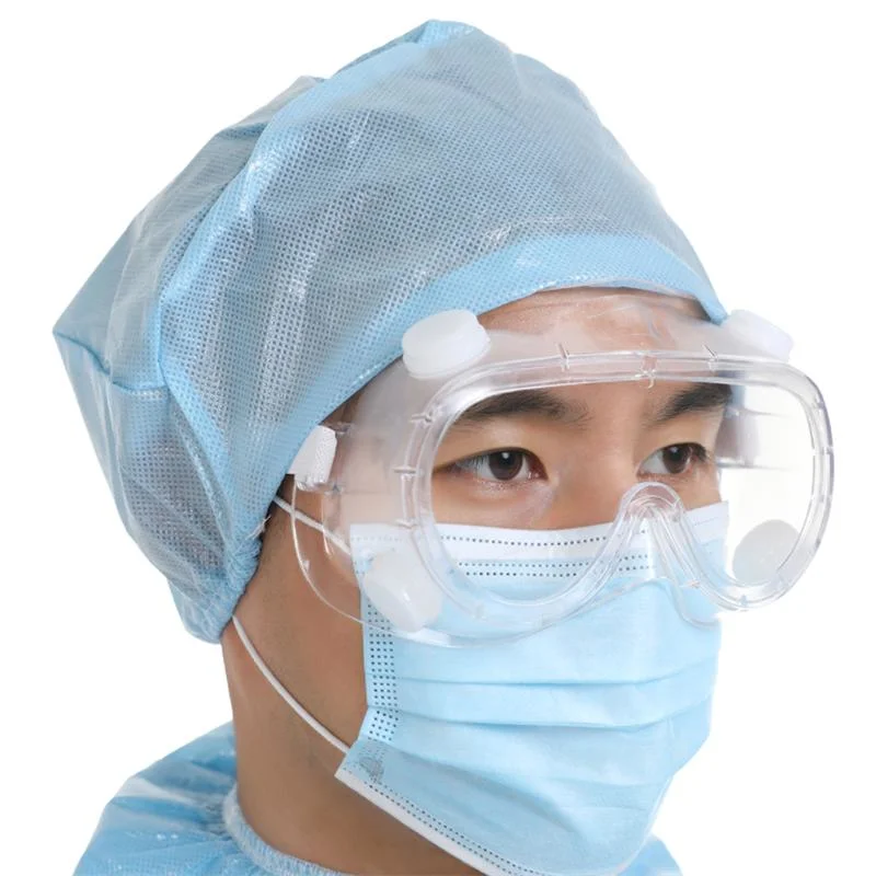 Disposable Nonwoven Doctor Cap Elastic Non Woven Surgeon Cap with Ties