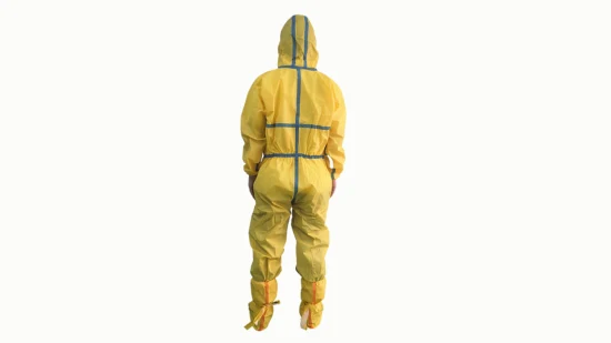 Guardwear OEM Type 5/6 Oilproof Acid Resistant Premium Durable Material Combinaison de protection jetable Combinaisons de protection de laboratoire