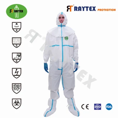 Veste de protection jetable et combinaisons de pantalons