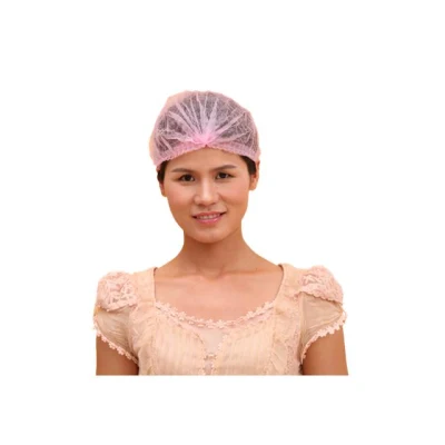 Bouffant Head Cover Hair Net Surgical Doctor Hat Round Mob Cap